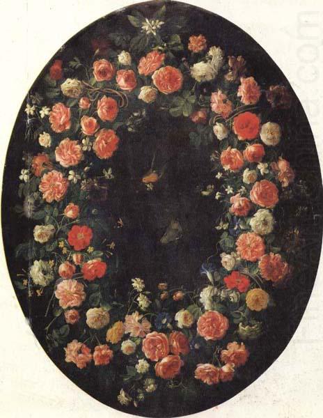 Giovanni Stanchi Garland of Flowers and Butterflies